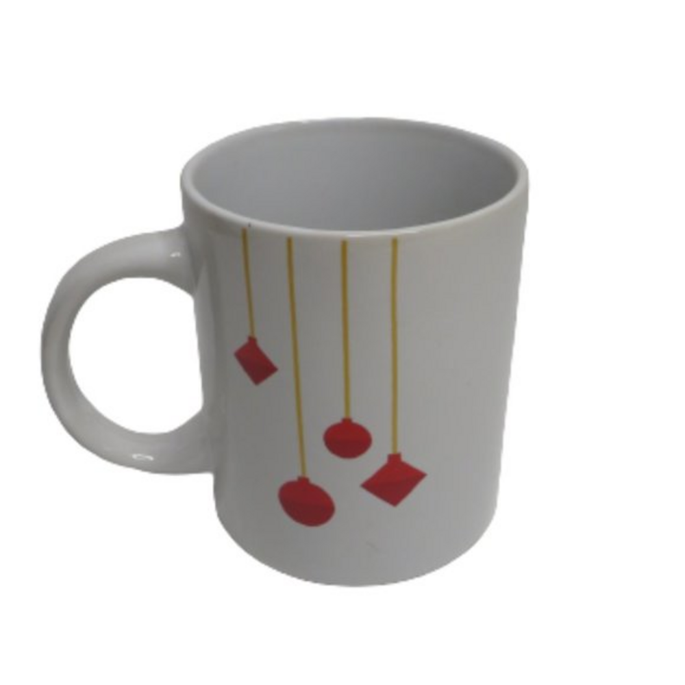 STARBUCKS Christmas Mug Cup with Ornaments 10.8oz